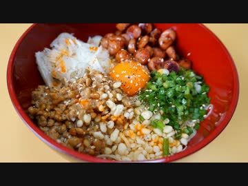 おうちで作る納豆混ぜそうめん
