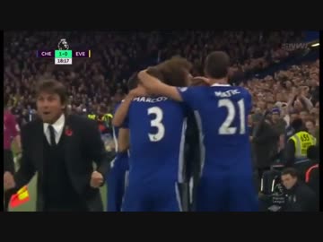 ≪16-17EPL：第11節≫ チェルシー vs エヴァートン