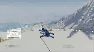 スキーとスノボで技をやってみた STEEP