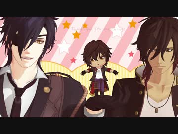 【MMD刀剣乱舞】 ねんくりのオツキミリサイタル【大倶利伽羅・燭台切】