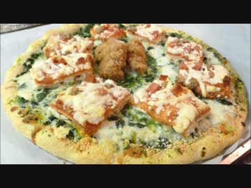 アメリカの食卓 615 ピザにピザをトッピング（ピザ on ピザ）！