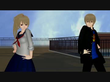 【MMD銀魂】おねがいダーリン【JK沖田＆DK沖田】