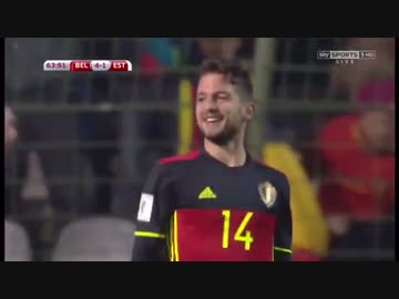 ≪2018W杯欧州予選：第4節≫ ベルギー vs エストニア