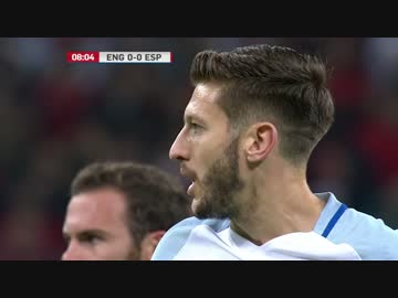 【国際親善試合】イングランドvsスペイン ミドルハイライト
