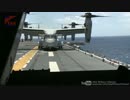 【在日米海兵隊】強襲揚陸艦からオスプレイで離島急襲訓練(伊江島)