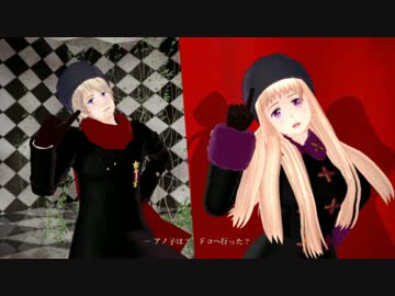 【APヘタリアMMD】Crazy∞nighT【露男女】