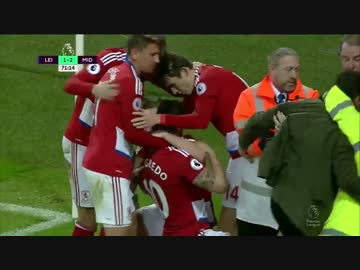 【EPL第13節】レスター・シティvsミドルズブラ ゴールハイライト