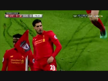 【EPL第13節】リバプールvsサンダーランド ハイライト