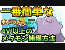 【ポケモンSM】一番簡単な4V以上確定の高個体メタモン厳選方法