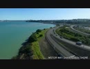 ニュージーを空から見てみよう その1 海沿いの高速道路