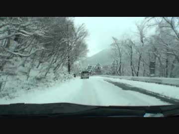 【車載動画】雪景色の日光へ(2)