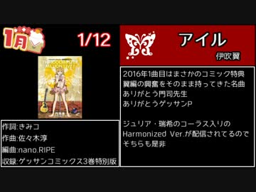 2016アイマス楽曲振り返りM@S【1～4月】