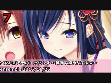 Getchu.com 2016年11月エロゲーセールスランキングTOP30+おまけ