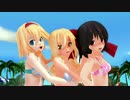 【東方MMD】女の子の撮影モーション(撮影会編)魔理沙・霊夢・アリス