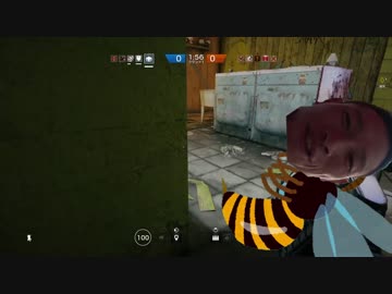 ドローンと化したゆうさくに刺される特殊部隊.R6S.AA12