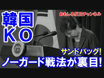 【韓国がフルぼっこ状態】 連打てサンドバック！ついにノックダウン！！