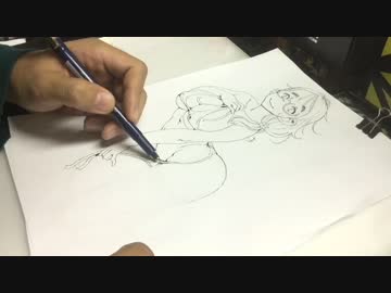 体がエロいモブ顔女子リベンジで描いてみたよ。2分版