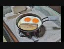 ジブリ飯　ハウルのベーコンエッグ【長火鉢とおっさん10】
