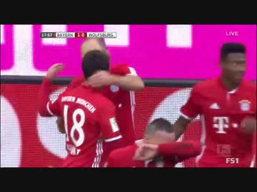 【ブンデスリーガ第14節】バイエルンvsヴォルフスブルク ハイライト