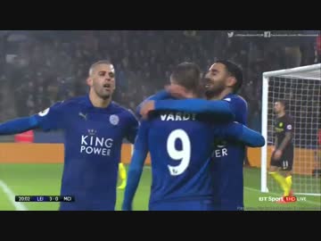 【復活のエース】レスターvsマンチェスター・シティ ハイライト