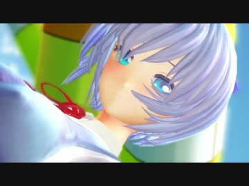 むっちむチルノの揺れチラMasked Bitch 【東方MMD】