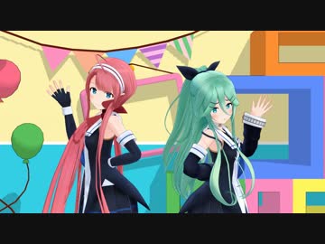 【MMD艦これ】スイートマジック【山風江風】