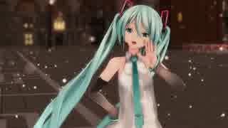 【MMD】クリスマスにミクさんが「君色に染まる」