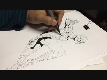 スパイダーマン描いてみたよ。フルタイム版