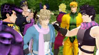 【ジョジョMMD】ジョジョキャラ達がブルーベリー狩りに行くそうです