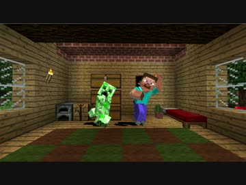 【恋ダンス】スティーブとクリーパーで恋ダンス【MMDMinecraft】