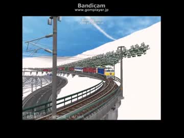 新VRM3★スルーガータ曲線鉄橋完成44貨物本線電気機関車軍団第一師団ss