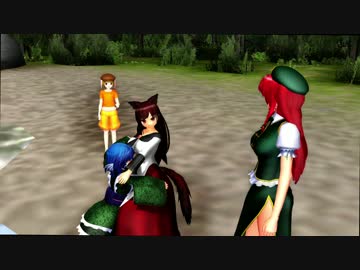 【東方MMD紙芝居】門番と湖の鮫