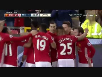 【EPL第19節】マンチェスター・ユナイテッドvsミドルズブラ ハイライト