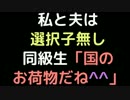 私と夫は選択子無し　 同級生「国のお荷物だね＾＾」【2ch】