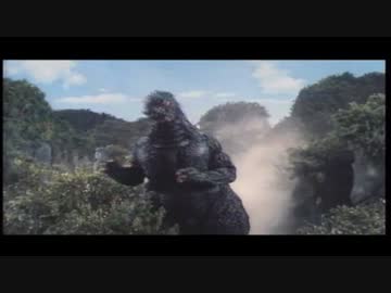【素材】 ゴジラと戦う親父ィ