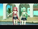 【MMD艦これ】水着の江風と山風で「Baby Maniacs」
