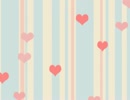結婚式の無料背景素材　ハートとストライプ  Hearts & Stripes Animation Loop