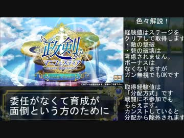 政剣マニフェスティア-序盤育成について-