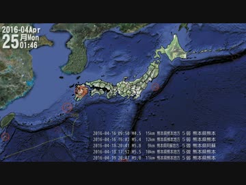 日本の地震 2017-01-01