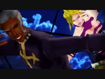 【ジョジョMMD】DIO様とプッチ神父で月見夜ラビット【６部】