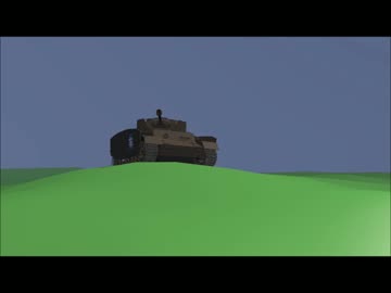 【blender】ガールズ＆パンツァー　4号戦車　作ってみた