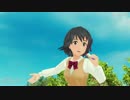 【MMD君の名は。】髪を切った三葉が彗星が落ちる前に、前前前世を歌った