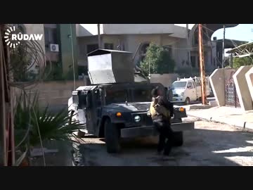 ドローンに攻撃するイラク特殊部隊