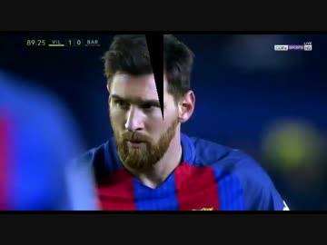 【サッカー】メッシの芸術的FKにキーパー動けず