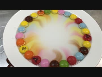 マーブルチョコで虹を作る方法