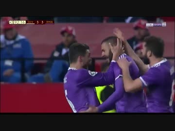 【国王杯】レアル・マドリードvsセビージャ ハイライト