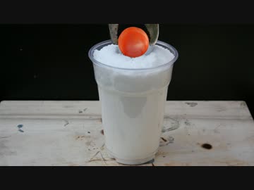 1000度の鉄球 VS 砂糖