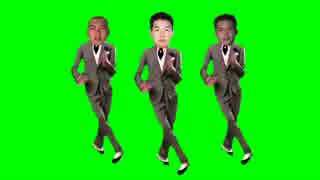 太鼓を叩きながら優雅にタップダンスを踏む先輩GB.astaire