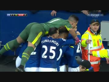 【EPL第21節】マンチェスター・シティvsエバートン　ハイライト