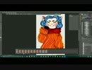 ハロウィンOCページの人形のスピードペイント